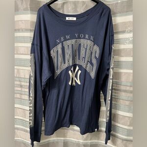 New York Yankees 47’ Brand Navy Long Sleeve Shirt